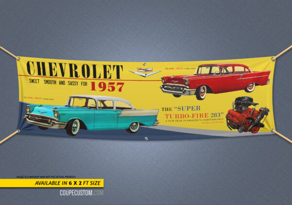 1957 ONE FIFTY CHEVROLET BANNER