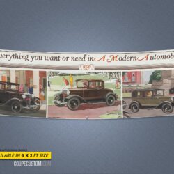 1930 FORD CLOSED CAR BANNER
