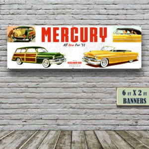 1951 MERCURY CONVERTIBLE AND WAGON BANNER