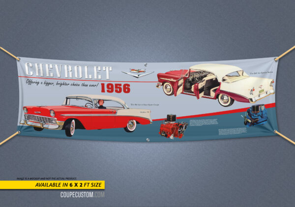 1956 CHEVROLET HARDTOP & 4DR BANNER