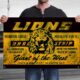 Lions Drag Strip Garage Banner II