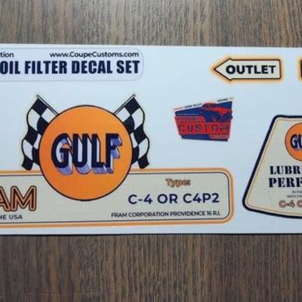 Oil Filter Set 1940s Gulf / Fram