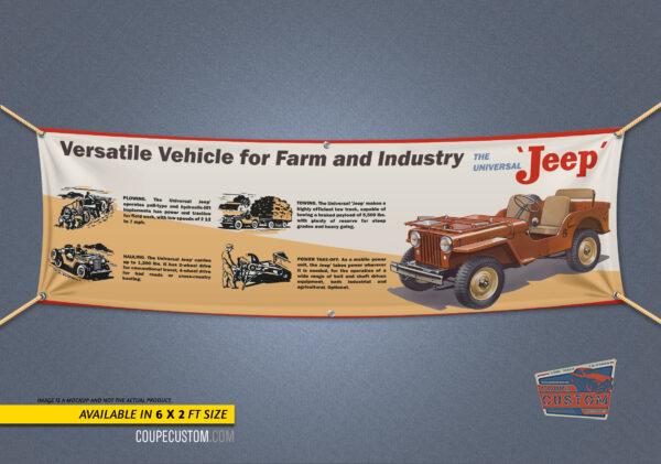 1947 WILLY'S JEEP BANNER